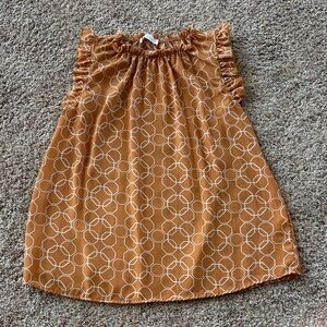 Ces Femme Tan Geometric Blouse